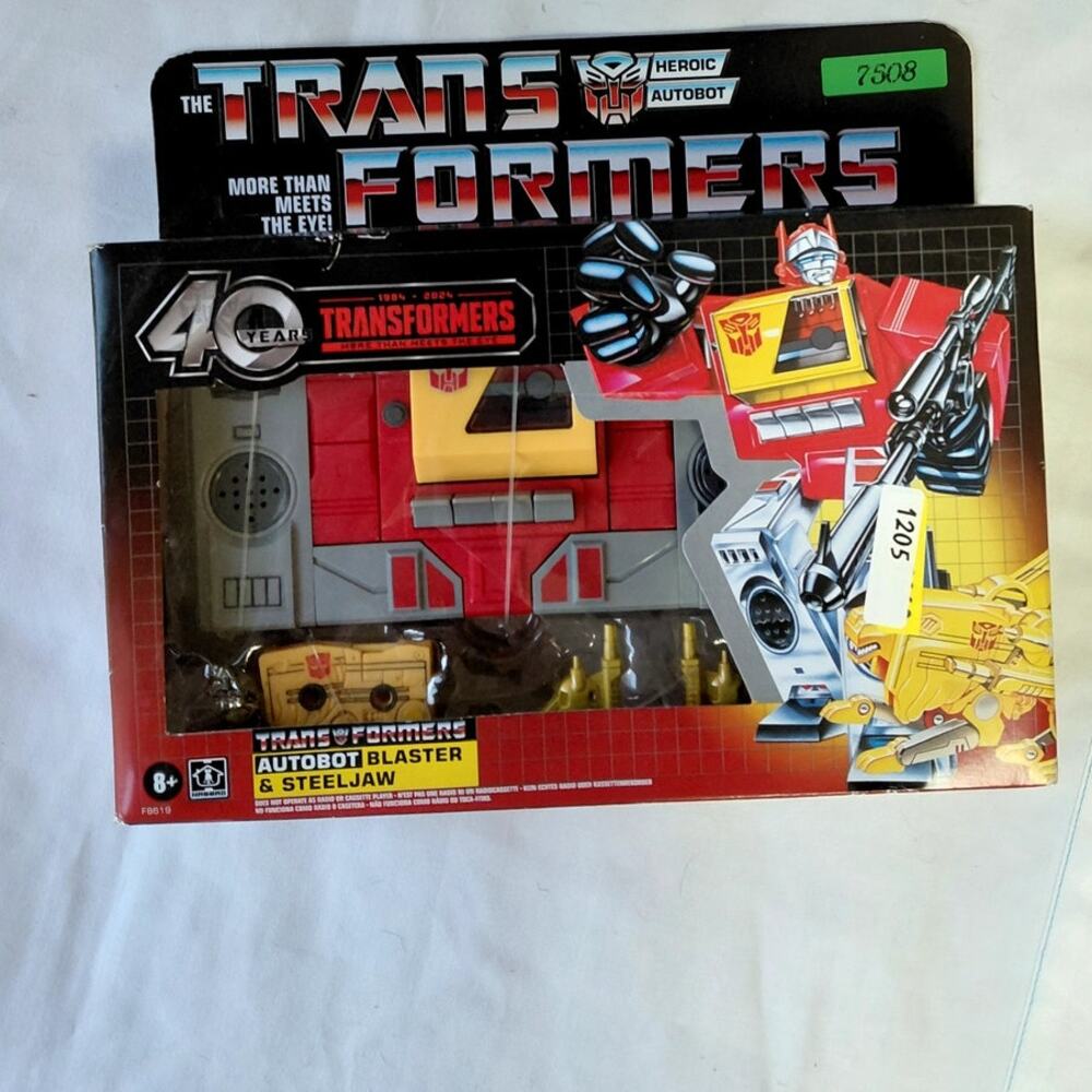 Transformers Toys Vintage G1 Autobot Blaster Collectible Action Figure NWT
